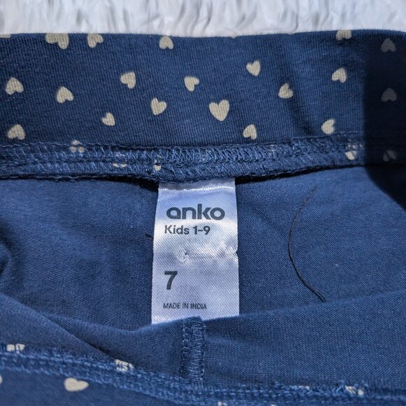 ANKO Navy Blue Heart Print Shorts – Stylish & Playful Cotton Everyday Wear NWT - Picture 7 of 7